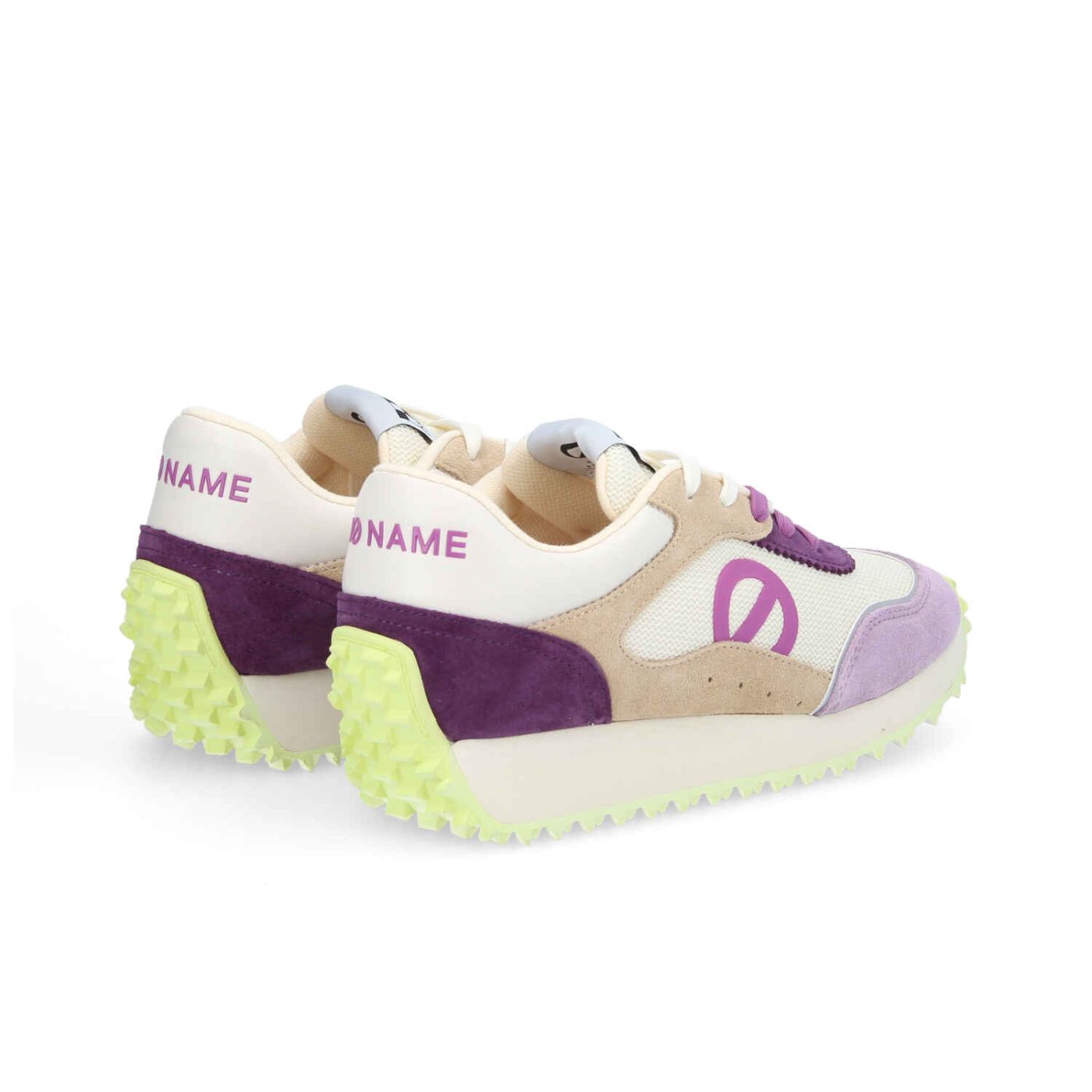 PUNKY JOGGER W - KNIT/SUEDE/SUED - OFF WHITE/LILAC/PURPLE